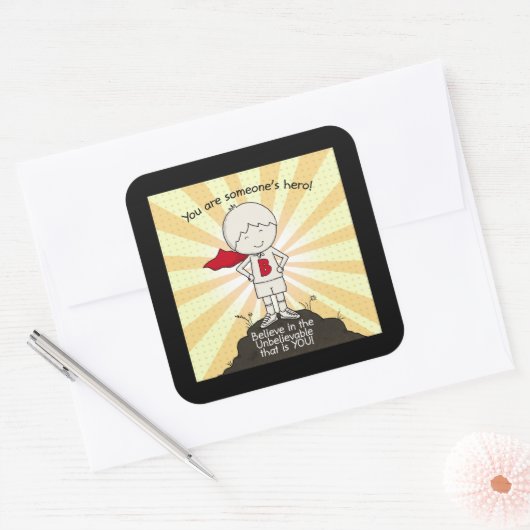 誰かのヒーロー スクエアシール (封筒)