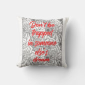 誰かの夢の中に閉じ込められてはいけない クッション (正面)