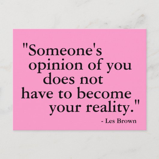 誰かの意見…はがきやる気を起こさせる ポストカード (正面)