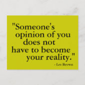 誰かの意見…はがきやる気を起こさせる ポストカード (正面)