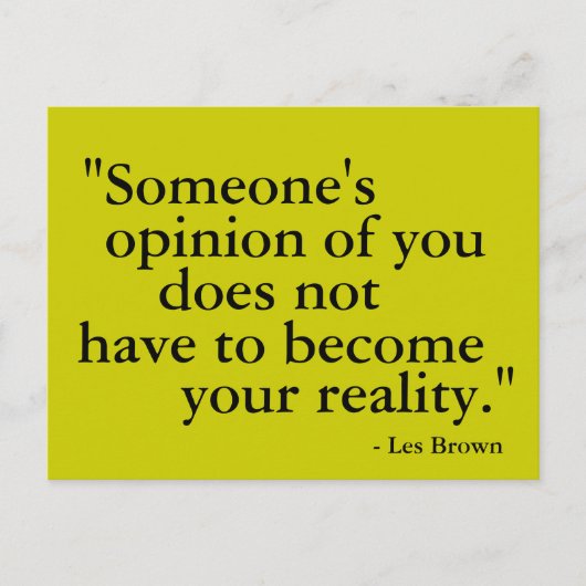 誰かの意見…はがきやる気を起こさせる ポストカード (正面)