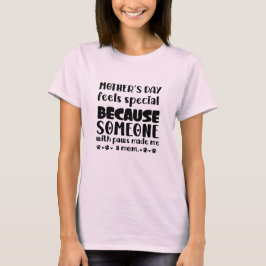 誰かの肉球のおかげで特別な母の日 Tシャツ