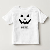 誰かの野生の子供 かわいいカスタム名 ハロウィン トドラーTシャツ (正面)