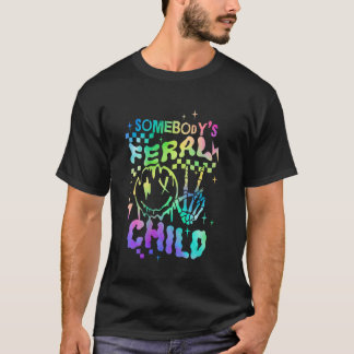 誰かの野生児の幼児の女の子と男の子の面白い Tシャツ