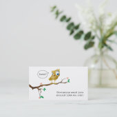 誰かはフクロウのように….鳴ることを言いました 名刺 (スタンド正面)