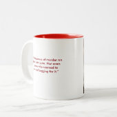 誰かは彼の編集者のマグを殺しました ツートーンマグカップ (正面左)