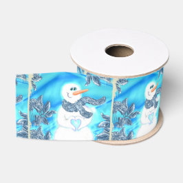 誰かは感情的な雪だるま愛します グログランリボン