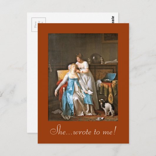 誰かは手紙をか。送りました!! ポストカード (正面/裏面)