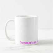 誰かは月曜日の例を得ました! コーヒーマグカップ (左)