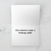 誰かは誕生日プレゼントを発注しましたか。 カード (内部)