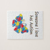 誰かはI愛は自閉症を経験します(数々のな) ジグソーパズル (横)