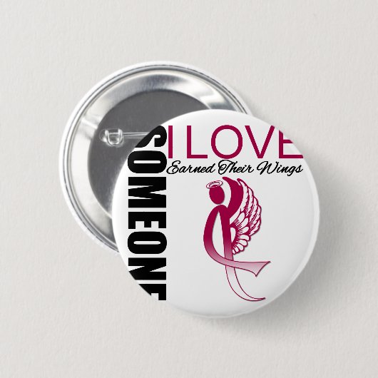 誰かはI愛翼の咽喉癌を得ました 缶バッジ (正面&裏面)