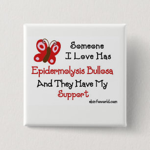 誰かはI愛EpidermolysisのBullosaボタンを持っています 缶バッジ