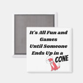 誰かまでおもしろいとゲームは…コーン マグネット (正面/裏面)