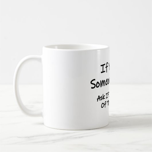 誰かもしの泣き叫び コーヒーマグカップ (左)