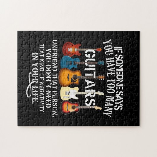 誰かもしは、あなたのギターが多すぎると言う、友人 ジグソーパズル (横)