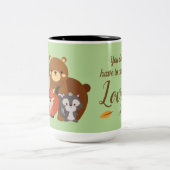 誰かを愛するために一致する必要がありません-促進して下さい ツートーンマグカップ (中央)