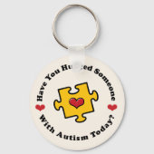 誰かを抱き締めてくれたの自閉症意識鍵チャイ キーホルダー (正面)