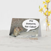 誰かケーキって言った? カード (黄色い花)