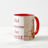 誰かコーヒーって言った？メルカットコーヒーマグ マグカップ (正面右)