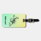 誰かダブルスか？カンガルーテニス選手 ラゲッジタグ (正面横)