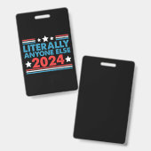 誰か他の人でいい 2024 大統領 アメリカ大統領選挙  バッジ (正面＆裏面)