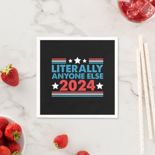誰か他の人で大統領を 2024 米国大統領選挙 スタンダードカクテルナプキン (インサイチュ)
