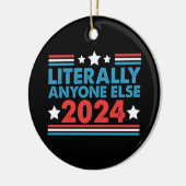 誰か他の人で大統領を 2024 米国大統領選挙 セラミックオーナメント (左)