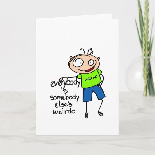 誰か他の人の変人の誕生日 カード (正面)