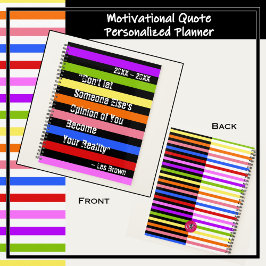 誰か他の人の意見はあなたの現実ではない – 虹 プランナー手帳
