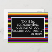 誰か他の人の意見はあなたの現実ではない – 虹 ポストカード (正面/裏面)