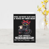 誰か他の人間が頭の中に声を持っているか カード (黄色い花)