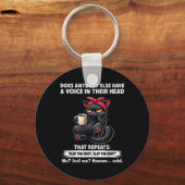 誰か他の人間が頭の中に声を持っているか キーホルダー (正面)