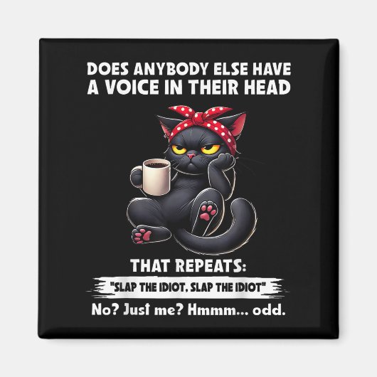 誰か他の人間が頭の中に声を持っているか マグネット (正面)