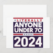 誰か他の人 2024 大統領 アメリカ大統領選挙 招待状 (正面/裏面)
