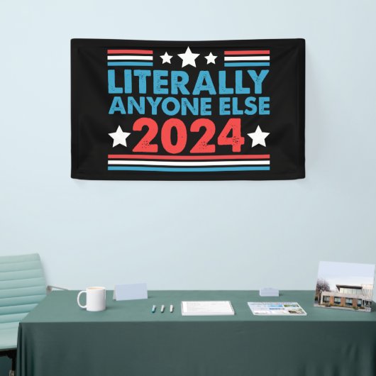 誰か他の人 2024 大統領 アメリカ大統領選挙 横断幕 (トレードショー)