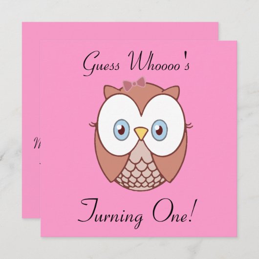 誰か分かるか? 招待状 (正面/裏面)