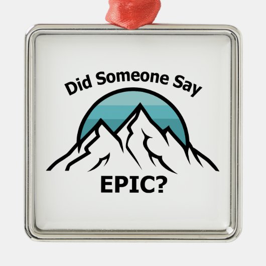 誰か叙事詩を言った? メタルオーナメント (正面)