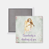 誰か君の考え天使のバイオリン遊を好む マグネット (正面/裏面)