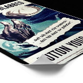 誰か唇を押さえた! ポスター (角)