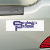 誰か問題 バンパーステッカー (車上)