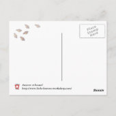 誰か家に？ ポストカード (裏面)