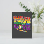 誰か愛を憎んでいるか気をつけなさい インビテーションポストカード (スタンド正面)