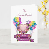 誰か特別なバースデー・カード カード (黄色い花)