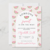 誰か甘い人が行く、赤ん坊のシャワー。 招待状 (正面)