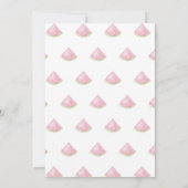 誰か甘い水の色のスイカのシャワーデザイン 招待状 (裏面)