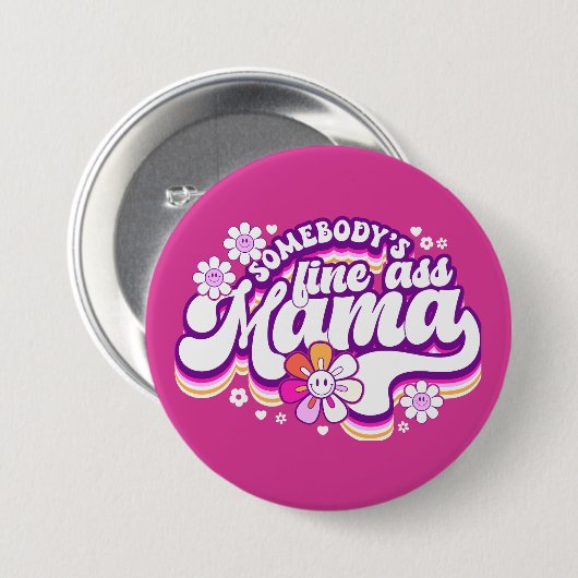 誰か素晴らしのママ 缶バッジ (正面&裏面)