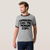 誰か警察を呼考えびる Tシャツ (正面フル)