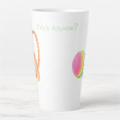 誰か連れて来る?カフェラテマグ カフェラテマグ (正面)