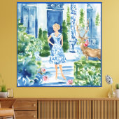 誰か食べのバラ キャンバスプリント (インサイチュ (リビング))